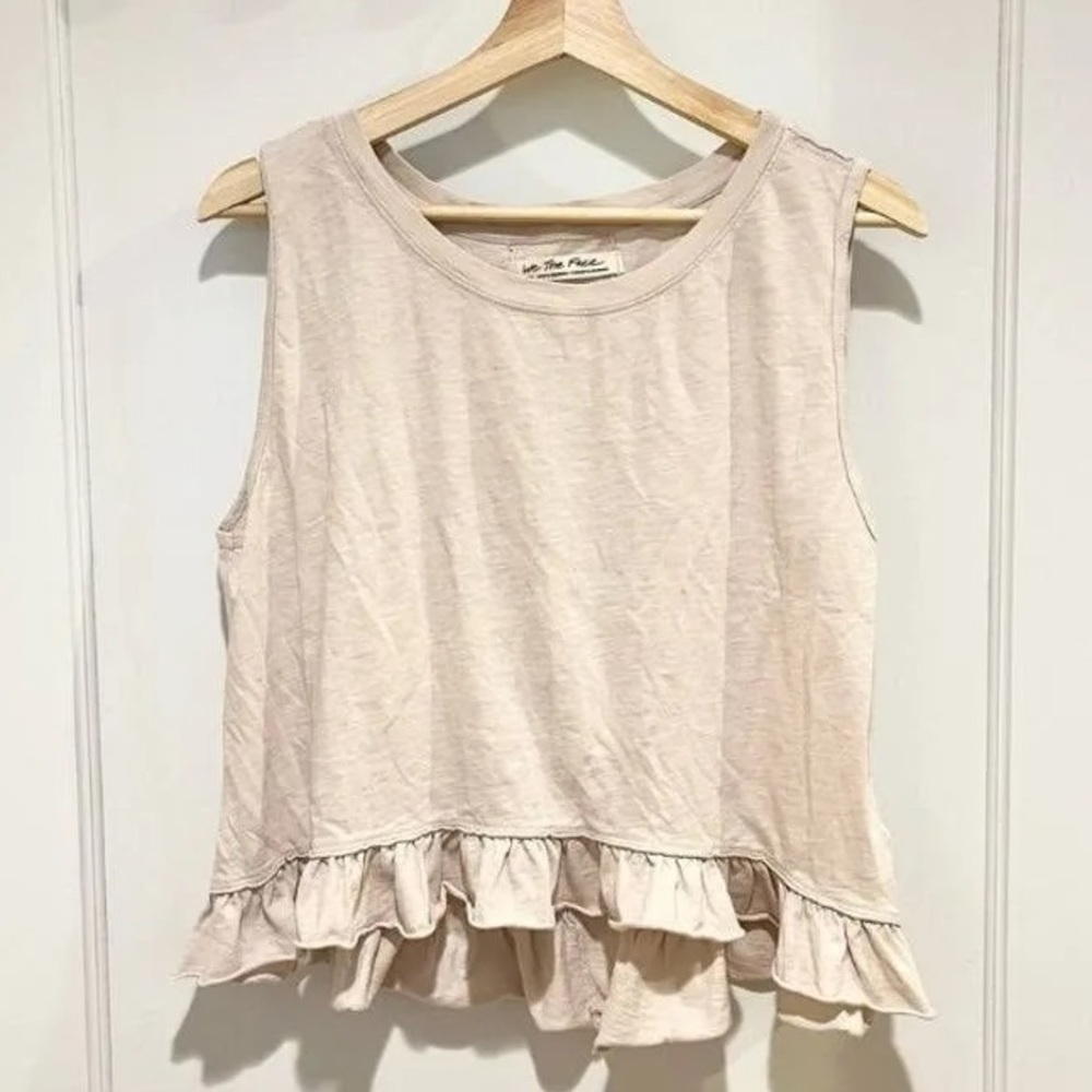 Free People “We the Free” Ellie Ruffle Hem Top